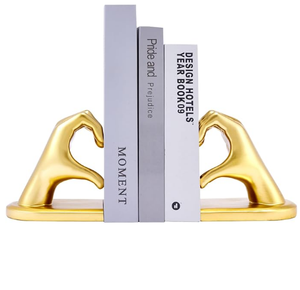 Modern Room Decor Bookend Gold <b>Cycle</b> Tabletop Decoration Character Statues Adjustable Metal Book End Holder <b>Stand</b> - Product Image 3