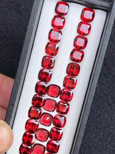 พลอยโกเมนธรรมชาติสีแดงสด สำหรับทำเครื่องประดับ งานฝีมือ ของขวัญวันเกิดเดือนมกราคม - Product Image 5