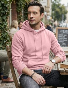 Wholesale 100% Cotton Men's Pullover Hoodie Custom Dropped Shoulder Casual Style Oversized Streetwear Pullover Hoodies <b>for</b> Men - Product Image 5