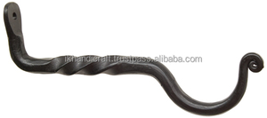 Rustique rétro Vintage en fer forgé Rail crochet vis décoratif mural Rail crochet pour balcon garde-corps main courante cintre garde-corps - Product Image 4