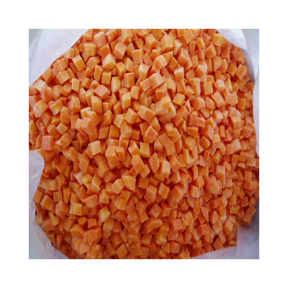 Tiefkühl-Karotten-Scheiben Tiefkühl-Karotten-Schnitte Tiefkühl-Karottenwürfel gefrorenes Gemüse Marke WXHT rasche Lieferung und kostenlose Probe