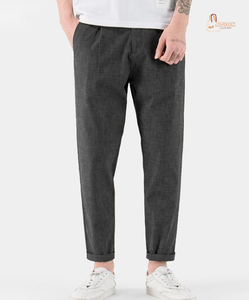 Pantalones Jogger de Seda Helada 100% Algodón para Hombre, Ultrafinos, Rectos, Casuales, Ecológicos, Transpirables, Ligeros y Holgados para Otoño - Product Image 3