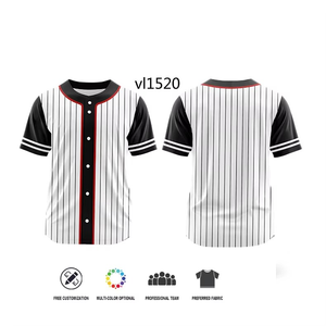 Custom Baseball Shirt Printing Top Quality Short Sleeve Baseball Jersey Softball Jersey Game Training Shirt for Men/Women/Kids - Product Image 3