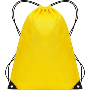 Color bag Gym Sports Polyester Waterproof <b>Backpack</b> Drawstring Shopping Bag Customized logo & color with cheap Price - Product Image 6