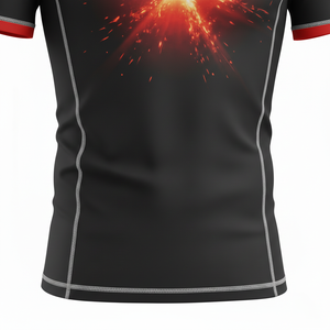 Maillot de compression à manches courtes personnalisé, sublimé, respirant, coutures durables, qualité supérieure, vêtements MMA BJJ. - Product Image 6