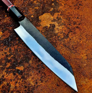 Couteau de Chef de Luxe en Acier Damas Fait Main Ambidextre Compatible Lave-Vaisselle Manche Personnalisable Couverts de Cuisine Haut de Gamme Vente en Gros OEM - Product Image 2