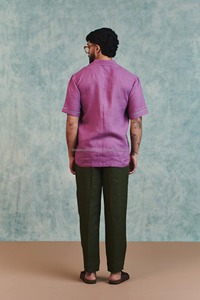 Men Casual <b>Button</b> <b>Up</b> Shirt Cotton <b>Short</b> <b>Sleeve</b> Summer Wear Custom Logo Wholesale Price - Product Image 3