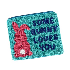 Collection Pâques Vintage : Porte-monnaie perlés faits main, Pochettes cadeaux festives « Some Bunny Loves You », Cadeaux artisanaux pour fêtes de fin d'année - Product Image 5