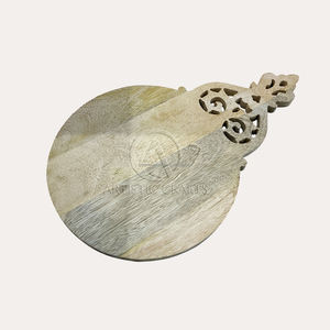Tabla de cortar de madera ecológica en forma de manzana personalizada para tabla de quesos y bloques de cortar - Product Image 3