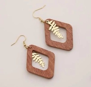 <b>Top</b> Rated Elegant Wooden Drop Earring For Party Daily Wear <b>Festive</b> Custom Handcrafted Rustic Women Statement Dangle Loop Jewelry - Product Image 4