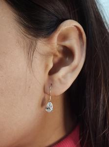 Pendientes de Diamantes en Forma de Pera de 2 Quilates, Oro de 14K, Diamantes Cultivados en Laboratorio, VS, Elegantes, Joyería Fina, Regalo para Mujer, para Fiestas - Product Image 6