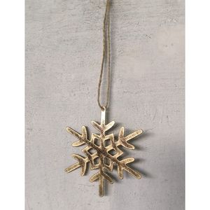 Adorno Colgante de Estrella de Bronce de Diseño Vintage, Decoración Hecha a Mano para Árbol de Navidad - Product Image 3