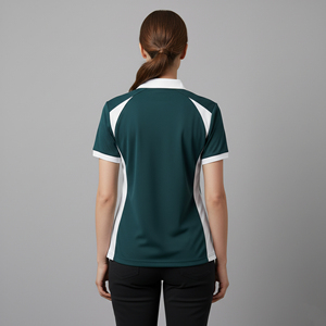 Polo Personalizado de 2 Colores para Mujer con Logotipo Bordado, Verano, 100% Algodón, Antiarrugas, Secado Rápido, Ropa Casual de Calle - Product Image 4