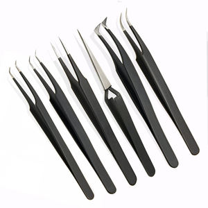 Pinzas de Precisión para Extensión de Pestañas DANTRIC IMPLANTS MH-321, Acero Inoxidable, Duraderas, Punta Lisa de 10 mm, Juego de Herramientas para Extensión de Pestañas - Product Image 4