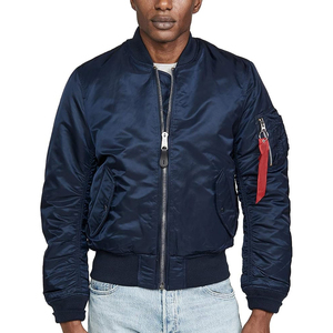 Chaqueta Bomber Negra para Hombre con Cremallera Roja, Casual, Cortavientos, Transpirable, con Calefacción, Relleno de Algodón y Poliéster, Cuello Alto, Corte Regular, para Invierno - Product Image 1