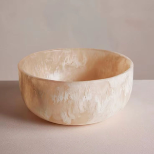 Tazón de Ensalada de Resina Ecológica Pulida Hecho a Mano con Diseño Único para Fiestas - Product Image 4