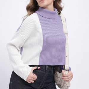 Sudadera Corta de Punto para Mujer, Cuello Redondo, Diseño Moderno, Logotipo Personalizado, Otoño, Alta Calidad, 300 g/m² - Product Image 3