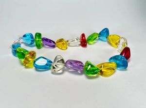 Collier de perles multicolores de qualité supérieure, bijoux faits à la main en pierre naturelle, collier de perles coloré, bijoux de mode pour femmes - Product Image 3