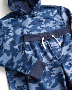 ชุดกีฬาผู้ชายคุณภาพพรีเมียม พิมพ์ลาย 3 มิติ แบบซับลิเมชั่น ผ้าโพลีเอสเตอร์ เสื้อฮู้ดดี้และกางเกงขายาว - Product Image 2