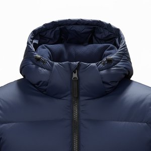 New Top Arrival Custom Design Men's High Quality Navy Blue And <b>Red</b> Down Puffer <b>Jackets</b> Breathable Hooded Bubble <b>Jackets</b> Outwears - Product Image 6