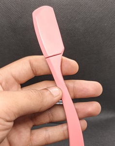 Nouveau rasoir droit de barbier de qualité supérieure, couleur bleue, non pliable, à lame simple, en acier inoxydable, avec lame remplaçable - Product Image 1