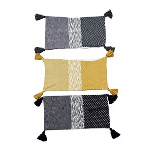 100% Cotton Modern Anti-Wrinkle Anti-Bacteria Washable Square Zipper Closure <b>Cushion</b> Covers for Home Hotel & Hospital Use - Product Image 1
