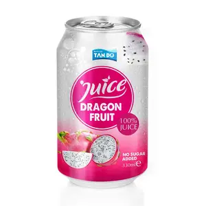 Succo di frutta drago-commercio all'ingrosso Vietnam produttore di succo di frutta tropicale in lattina da 330ml-bevande Private label