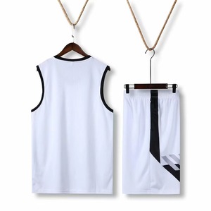 ชุดเสื้อบาสเก็ตบอลชาย เสื้อกล้ามแขนกุด สีดำ สีน้ำเงิน ผ้าตาข่าย ระบายอากาศได้ดี แห้งเร็ว ทรงปกติ ชุดกีฬาสำหรับผู้ใหญ่ - Product Image 6