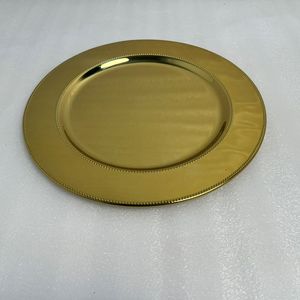 Premium Iron Charger Plate With Gold Antique Finish For Wedding <b>Table</b> Decoration And Luxury Dining Presentation Use - Product Image 3