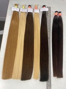 เส้นผมมนุษย์สีบลอนด์ธรรมชาติสำหรับเพิ่มความยาวและความหนา ผมตรงสีบลอนด์คุณภาพพรีเมียมแบบ Remy สำหรับใช้งานระดับมืออาชีพ - Product Image 2