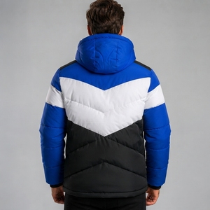 Men Puffer <b>Jacket</b> Lightweight Winter Outerwear Quilted Insulated Design Warm Breathable Comfortable Coat For Travel Hiking - Product Image 3