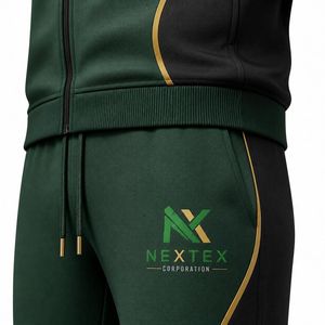 Ensemble de survêtement pour homme avec logo personnalisé, vêtements de sport en polyester, tenue d'entraînement - Product Image 5