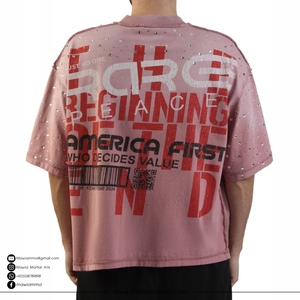 Camiseta Oversize de Lujo 100% Algodón de Alto Gramaje con Logo Personalizado Impresión DTG, Corte Holgado, Estilo Urbano, Hombro Caído, Unisex, Premium, Lisa - Product Image 4