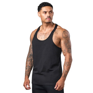 Best quality Mens Custom <b>Stringer</b> Jersey <b>Vest</b> Black Color Comfortable Fit Casual Gym Wear Workout Tank Top Made in Pakistan - Product Image 1