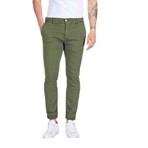 กางเกงผ้าแคนวาสสำหรับผู้ชายเอวสูงผ้าแคนวาสสียืดหยุ่นและระบายอากาศเป็นมิตรกับสิ่งแวดล้อม - Product Image 5