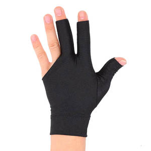 Guantes de Billar de 3 Dedos Personalizados OEM, Coloridos, Guantes de Snooker con Dedos Descubiertos, Unisex, Más Vendidos, Ligeros, de Nailon/Spandex - Product Image 3