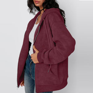 Sweat-shirt sportif surdimensionné pour femme avec logo personnalisé, 100% coton, imperméable, écologique, vente en gros - Product Image 6