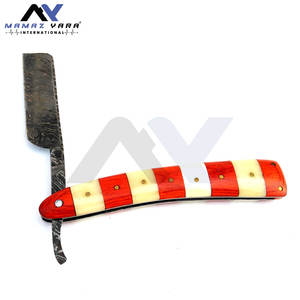 Navaja de Afeitar Profesional de Acero Inoxidable para Barbería, Afeitado de Barba, Cuidado Personal, Uso en Salón y Hogar, Diseño Clásico con Mango de Madera - Product Image 3