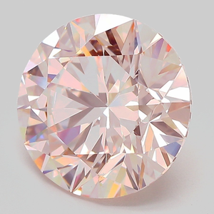 Diamant rose rond de 7 carats, coupe brillante, couleur fantaisie rare, diamant non monté pour un chef-d'œuvre de joaillerie de luxe sur mesure - Product Image 5