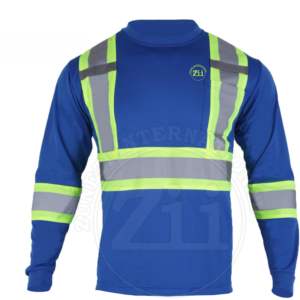 Camiseta de Seguridad de Manga Larga Reflectante, Transpirable y Ligera, ANSI/EN ISO CLASE 1, Impermeable, con Luz LED, Precio de Fábrica - Product Image 1