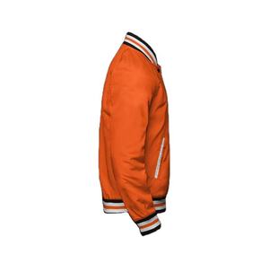 Veste universitaire personnalisée de haute qualité 100% polyester, doublée et matelassée, veste bomber en satin pour hommes - Product Image 3