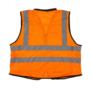 Hi Visibility Polyester Sleeveless Workwear Reflective Safety Vests for Men Women Mesh <b>Fabric</b> - Product Image 5