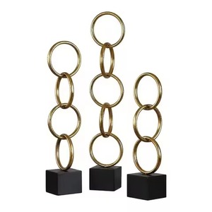 Rustic Metal Sculpture Modern Art Figurine <b>Decorative</b> Showpiece Home Living Room Office <b>Table</b> <b>Decor</b> - Product Image 5