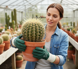 Guantes de trabajo impermeables, guantes de jardinería de cuero resistentes para hombres y mujeres, guantes de jardín resistentes a cortes y espinas - Product Image 2
