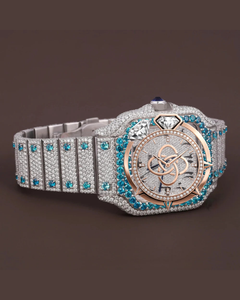 Luxury Moissanite <b>Diamond</b> <b>Watch</b> Men Full Pave VVS Moissanite Stones Stainless Steel Automatic Wristwatch - Product Image 2