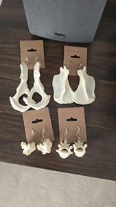 Ethnic Tribal Bone <b>Earrings</b> Handmade Artisan Design - Product Image 6
