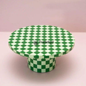 ฐานวางเค้กฝังกระดูกทำมือสุดหรู ของตกแต่งโต๊ะสวยงาม Tradebyd - Product Image 1