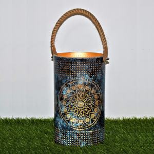 Lanterne de bureau élégante Veilleuse Unique Verre LED Bougie Pot Photophore Bougeoir Décoratif De Noël Bougeoir - Product Image 1