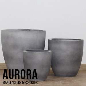 Ventes en gros de pots à fleurs en béton décoratifs modernes avec trou de drainage, design écologique pour les espaces verts, emballage personnalisé - Product Image 2