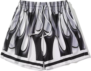 Custom Sublimation Footy Shorts Men's Breathable Rugby Shorts With <b>Strings</b> Sublimation Print Footy Shorts With Zip Pockets - Product Image 3